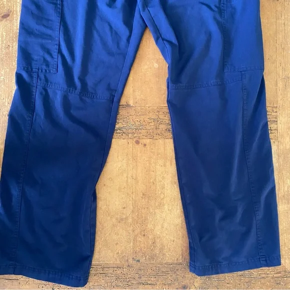 FIGS Unisex L Soft Thread Navy Blue 8 Pocket Drawstring Scrub Pants - Picture 4 of 10